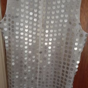 Sleeveless top for cocktail or night party
